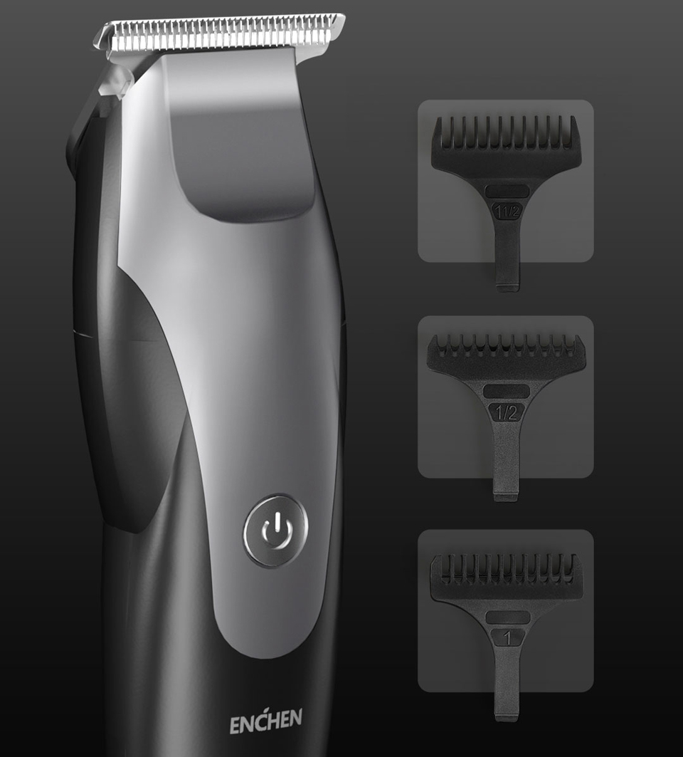 Машинка для стрижки волосся Xiaomi ENCHEN Hummingbird Hair Clipper Black насадки